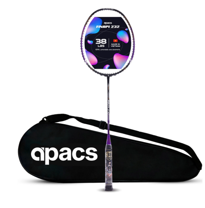 APACS FINAPI 232 PURPLE (Glossy) UNSTRUNG - REGULAR BADMINTON RACQUET