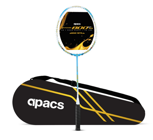 APACS Z POWER 800 RP+ BLUE WHITE-MATT UNSTRUNG-4U BADMINTON RACQUET