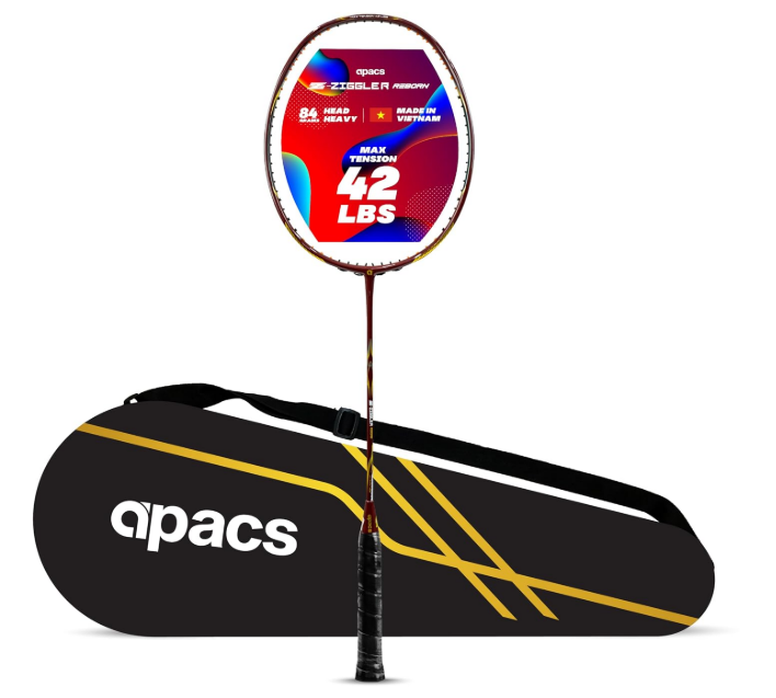 APACS Z-ZIGGLER REBORN MAROON MATTE UNSTRUNG BADMINTON RACQUET