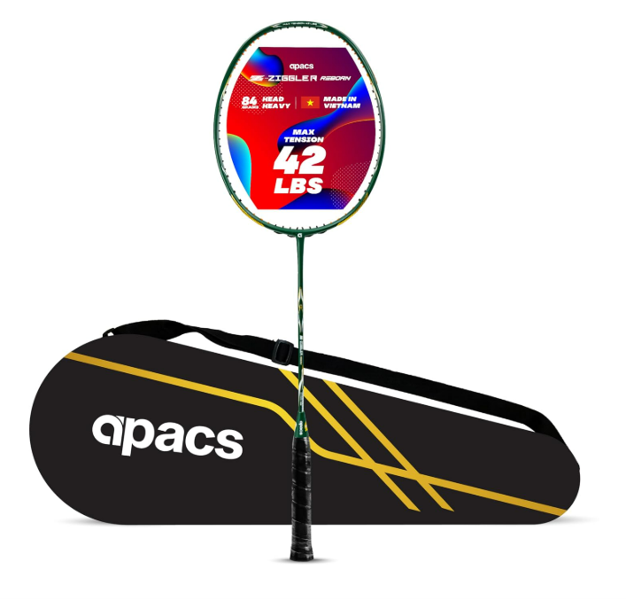 APACS Z-ZIGGLER REBORN GREEN MATTE UNSTRUNG BADMINTON RACQUET
