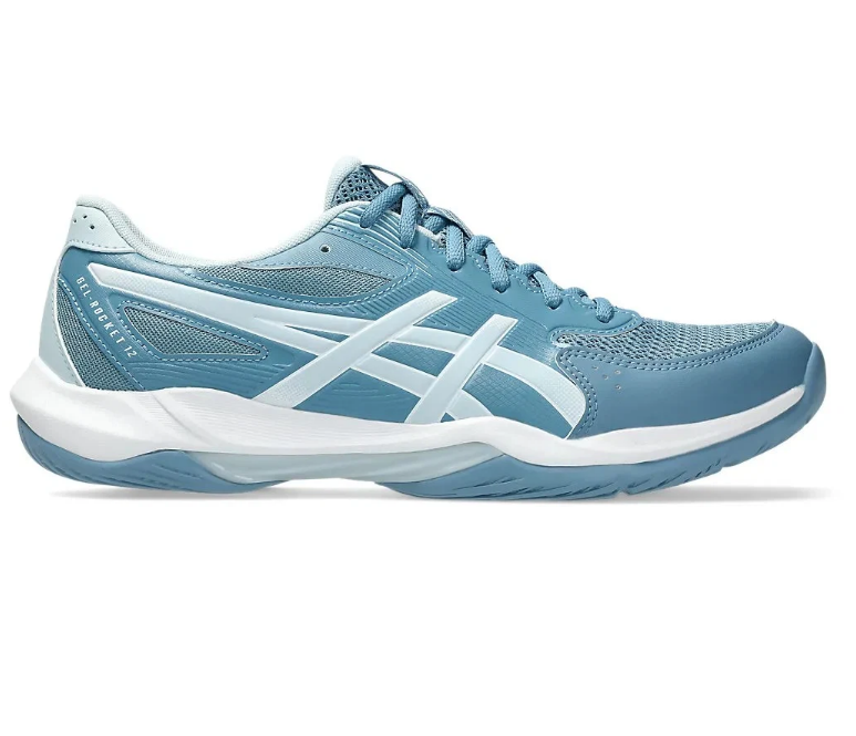 ASICS GEL ROCKET 12 SABA BLUE/COOL GREY BADMINTON SHOES