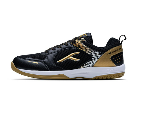 HUNDRED COURT STAR PRO BADMINTON SHOES BLACK/GOLD (UK 9)
