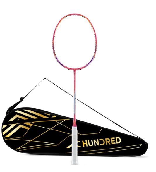 HUNDRED HYFONIC 1 - 5U UNSTRUNG BADMINTON RACQUET (PINK)