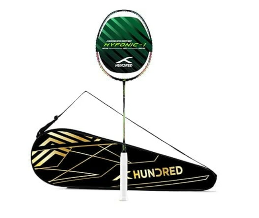 HUNDRED HYFONIC 1 - 5U UNSTRUNG BADMINTON RACQUET (BLACK)