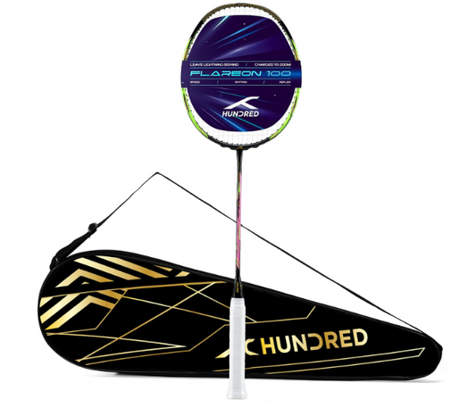 HUNDRED FLAREON 100- 5U UNSTRUNG BADMINTON RACQUET (BLACK)