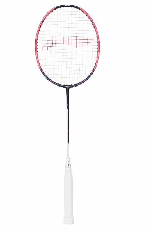 LI-NING HALBERTEC MOTOR PRO BADMINTON RACQUET (BLACK/PINK/WHITE)