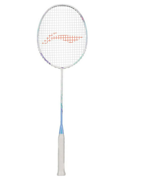 LI-NING AXFORCE-80 BADMINTON RACKET (WHT/LT PUR) -5U