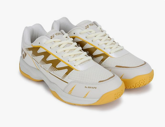 YONEX VOLTREX 2 VANILLA BADMINTON SHOES WHITE CEYLON YELLOW