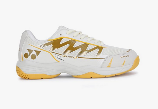 YONEX VOLTREX 2 VANILLA BADMINTON SHOES WHITE CEYLON YELLOW