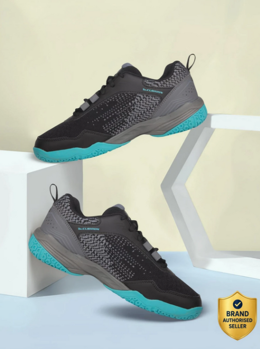 YONEX V100 I BADMINTON SHOES BLACK/VIVID SKY