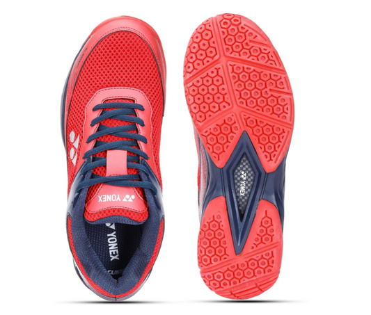 YONEX HY ULTRAI BADMINTON SHOES LAVA RED NIGHT SHADOW UK 8