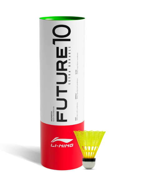 Li-Ning Future 10 Nylon Shuttlecock (Yellow, Pack of 6 IN 1)