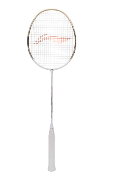 Li-Ning Windstorm 700 Special Edition Badminton Racquet (White/Gold)