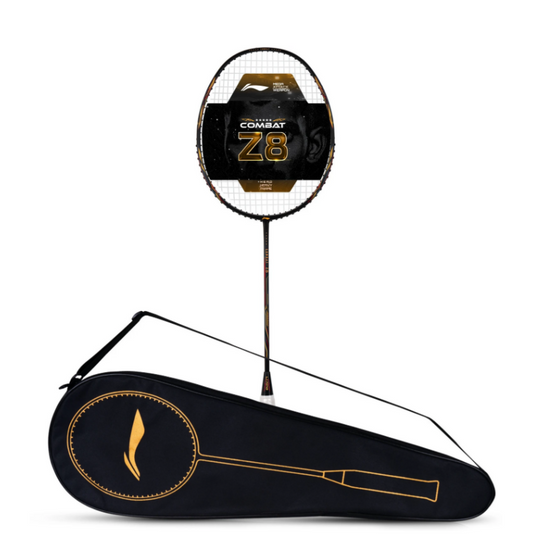 Li-Ning Combat Z8 Unstrung Badminton Racquet (Red/Black/Gold)