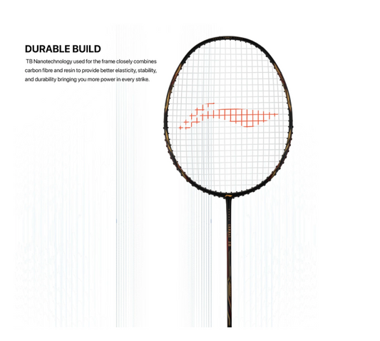 Li-Ning Combat Z8 Unstrung Badminton Racquet (Red/Black/Gold)