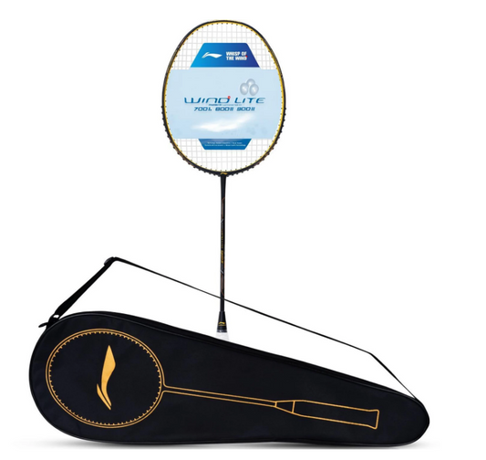 Li-Ning Wind Lite 900 II Unstrung Badminton Racquet (Black/Gold)