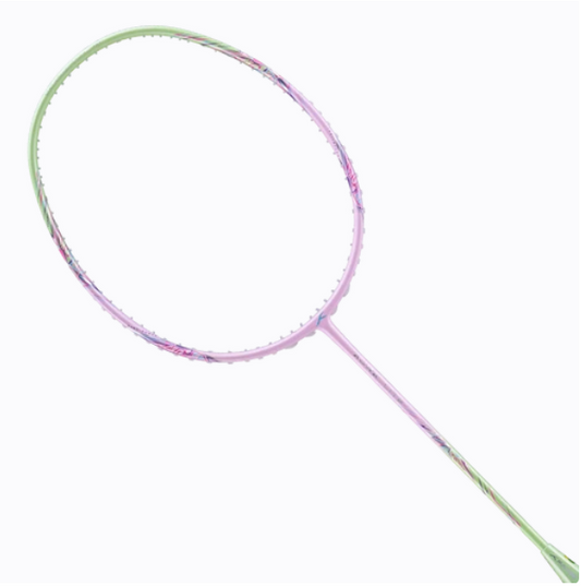 Hundred Aura Lite Unstrung Badminton Racquet (Pink/Apple Green)