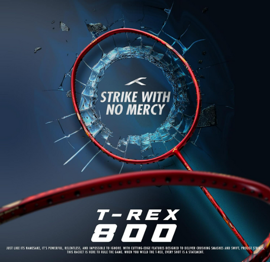 Hundred T-Rex 800 Unstrung Badminton Racquet (Dark Red)