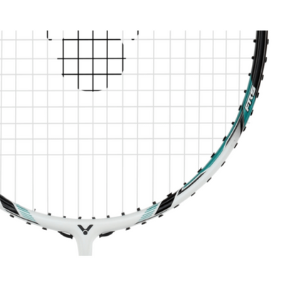Victor Thruster-220HII Unstrung Badminton Racket ( White/ Light Blue) - 4U/G6