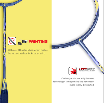 Kawasaki KC 100 Unstrung Badminton Racket (Yellow)