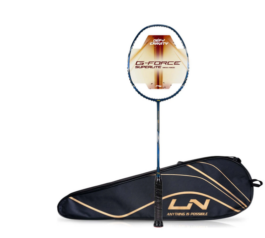 Li-Ning G-Force 5900 Superlite Badminton Racquet (Navy/Gold/White)