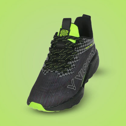 Victor LZJ shoes, ENERGYMAX running shoes, badminton training shoes, professional sports shoes, TPU sole trainers, breathable mesh footwear, lace-up court shoes, VSR rubber grip, athletic shoes for men, anti-slip sole design, durable sports sneakers, shock absorbing midsole, badminton performance shoes, lightweight running sneakers, resilient EVA shoes