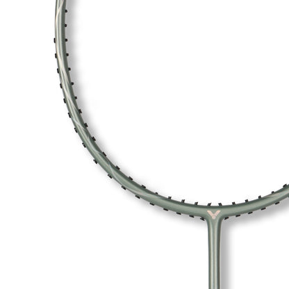 Victor Auraspeed 3200, ARS-3200 racket, silver badminton racket, beginner badminton racket, slightly head-light racket, medium flex badminton racket, graphite resin shaft, fast swing racket, defensive play racket, 4U G5 Victor racket, lightweight racket, Victor training racket, ARS badminton series, Victor racket for speed, cream grey design racket