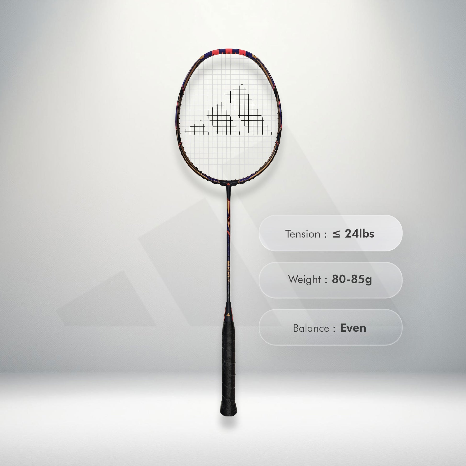 Buy Adidas Wucht P1 Badminton Racket, Adidas Wucht P1 strung racket, Adidas badminton racket 3U G5, even balance badminton racket Adidas, Toray 30T badminton racket, Adidas medium flex racket, badminton racket 30 lbs tension Adidas, Adidas control badminton racket, Wucht P1 badminton racket India, Adidas intermediate badminton racket, best Adidas racket for consistency, durable badminton racket Adidas, Adidas racket online shop, precision badminton racket Adidas, badminton gear Adidas India