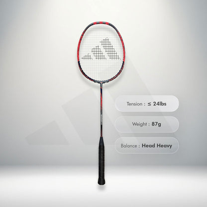 Adidas Wucht P5 Strung Badminton Racket – 3U/G5 for Advanced Players