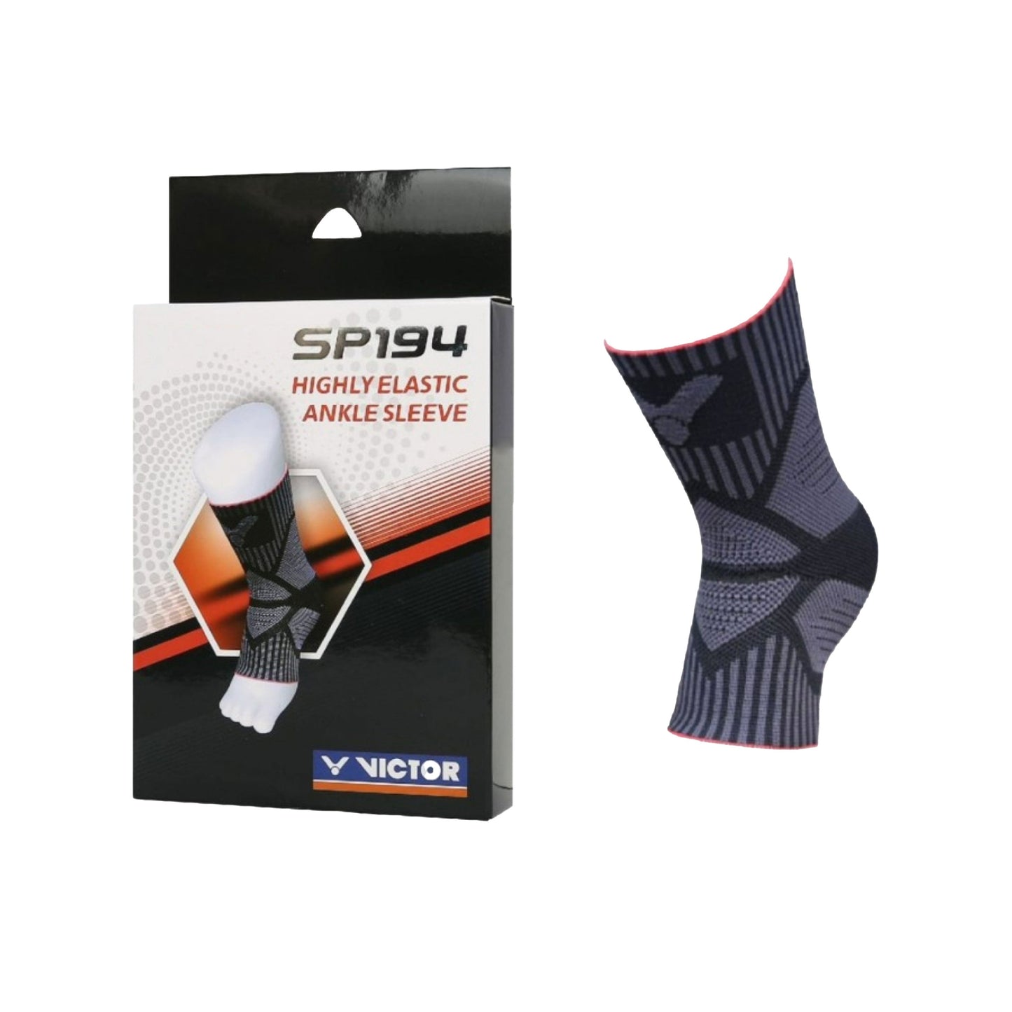 ankle compression sleeve, Victor ankle support, badminton ankle guard, black elastic ankle wrap, injury prevention gear, breathable ankle brace, nylon ankle sleeve, lightweight ankle support, ankle stability wrap, sports recovery gear, two-way compression, foot and ankle support, ankle pain relief, ankle tendon protector, athletic ankle wrap