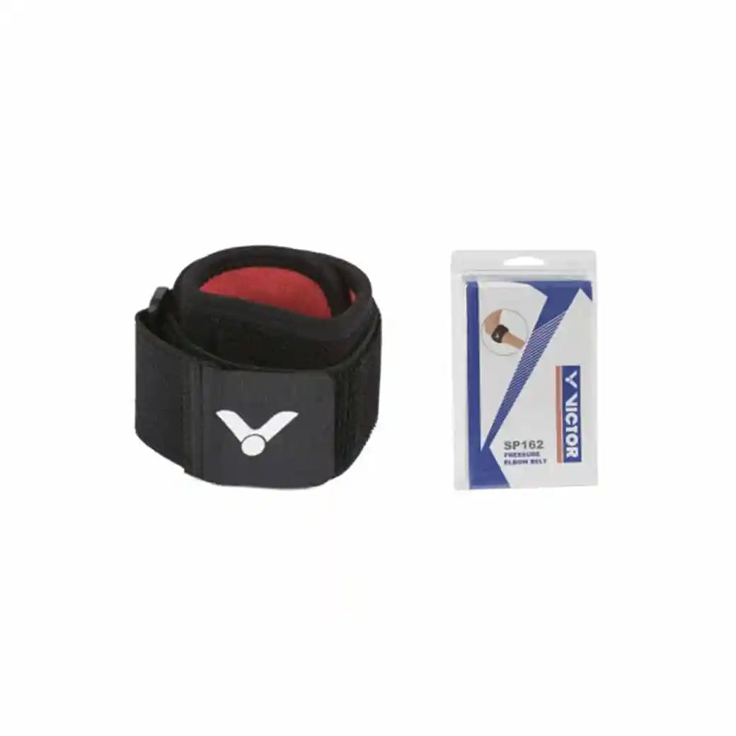 elbow support belt, badminton elbow brace, neoprene elbow wrap, joint pain relief gear, Victor SP162, compression elbow strap, black elbow protector, sports injury recovery, lightweight elbow support, flexible elbow gear, tennis elbow solution, breathable elbow band, durable sports brace, adjustable elbow strap, gym elbow compression
